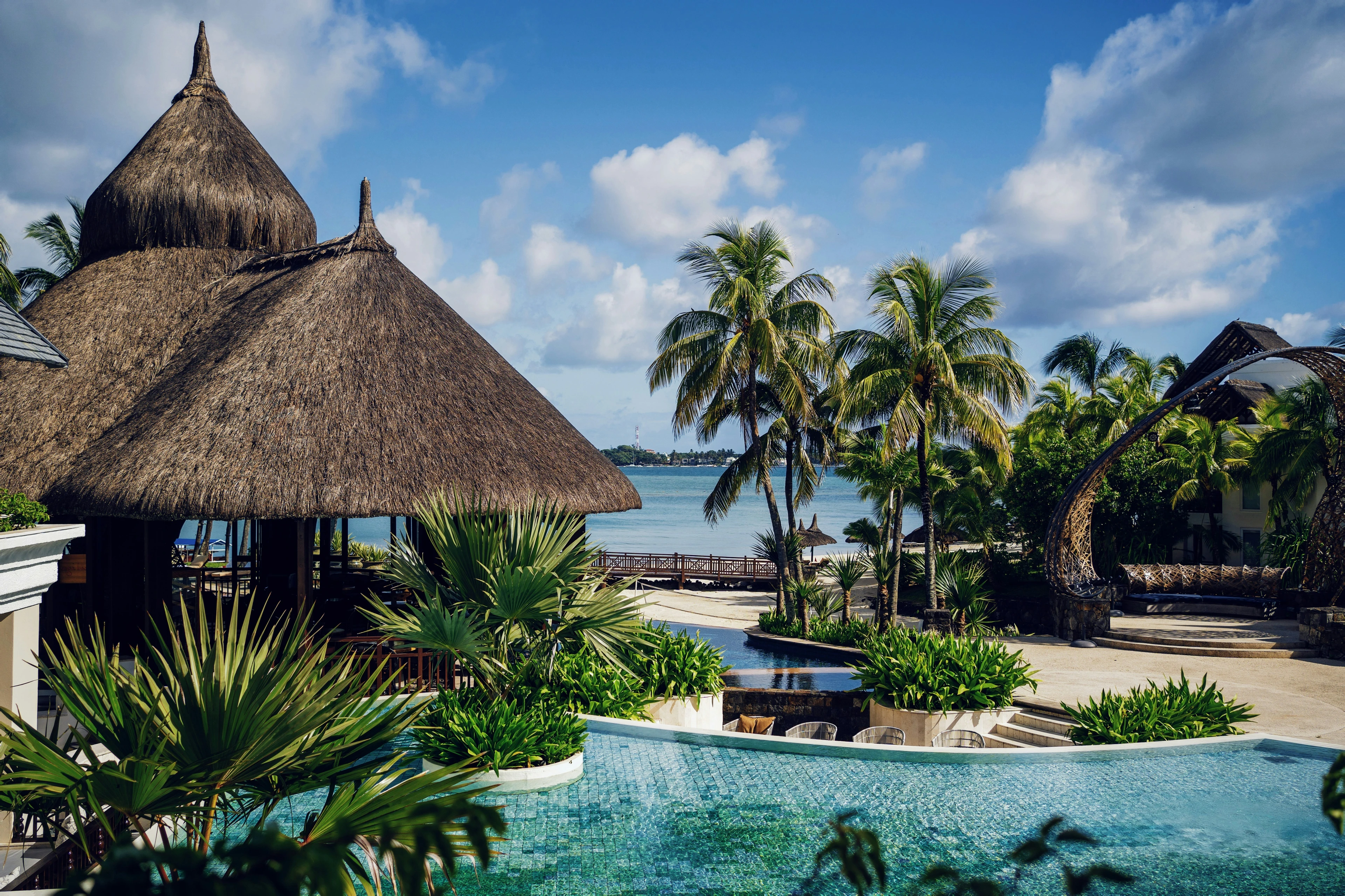 Sheltered lagoons and refined beach resorts
