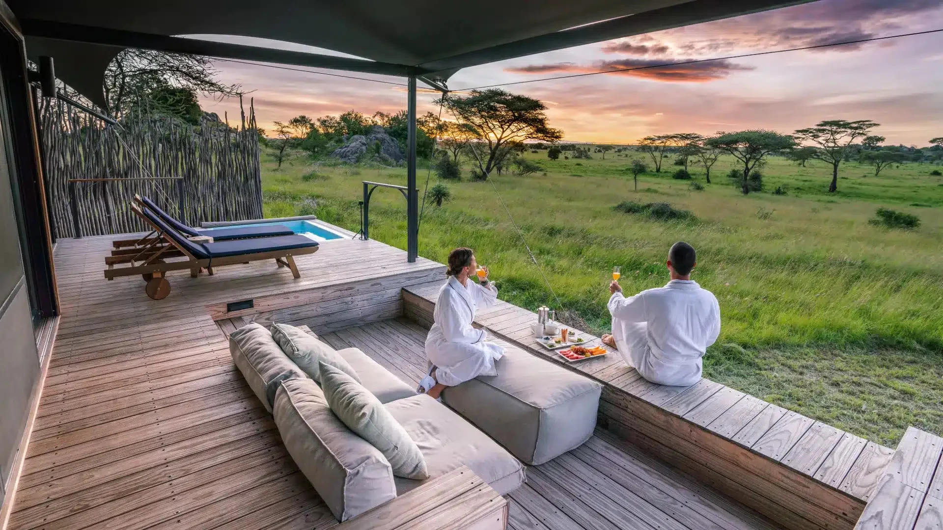 Safari lodge in Africa