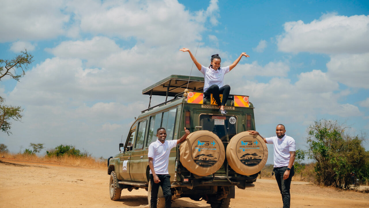 Norine Forbes Safaris Team in Nairobi National Park