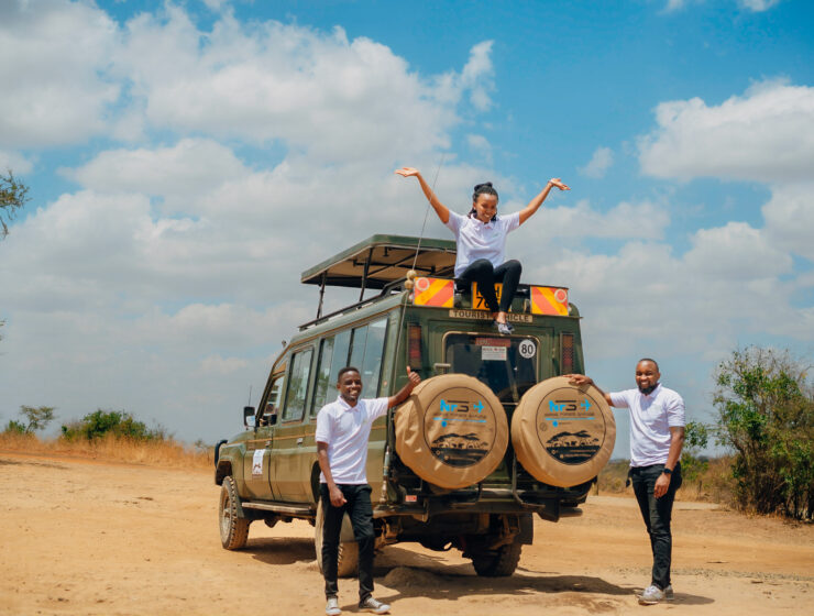 Norine Forbes Safaris Team in Nairobi National Park